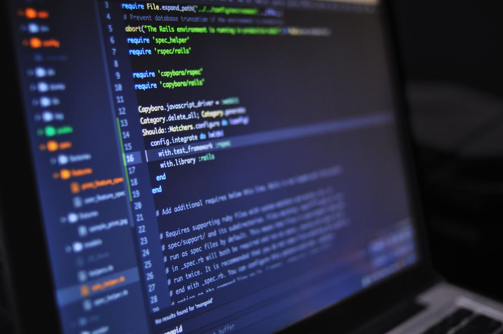 Syntax-highlighted model code